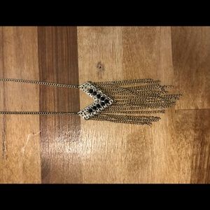 Gold and Black Necklace